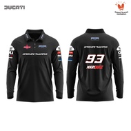 Polo shirt Tshirt Kaos Kerah Lengan Panjang Team Gresini Racing MotoGP Marc Marquez