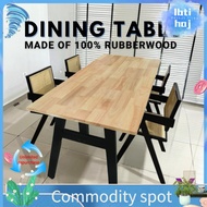 Furniture supplies ◈ Dining Table made of Rubberwood Solid Wood Table Top Office Table Meja Makan Study table Gaming table♢
