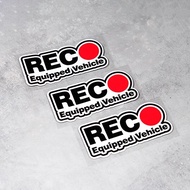 [P-A730] Reflective Car Sticker Driving Recording Warning Sticker Car Rear Safety Reflective Sticker Video Recording Sticker