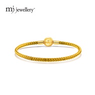 MJ Jewellery Steel Wire Clasp Bracelet - Gold L1 (3MM)