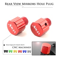 Motorcycle CNC M10*1.25 Mirror Hole Plug Screw Bolts Covers Caps Clockwise For for YAMAHA XMAX300 250 X-max 400