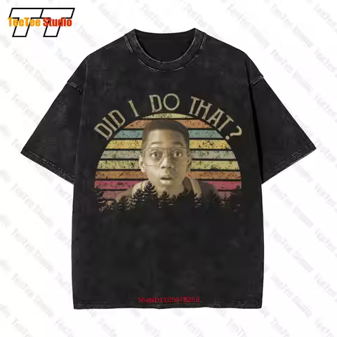 Did I Do That Family Matters Steve Urkel Jaleel White Vintage Oversized T-Shirt 7XKT