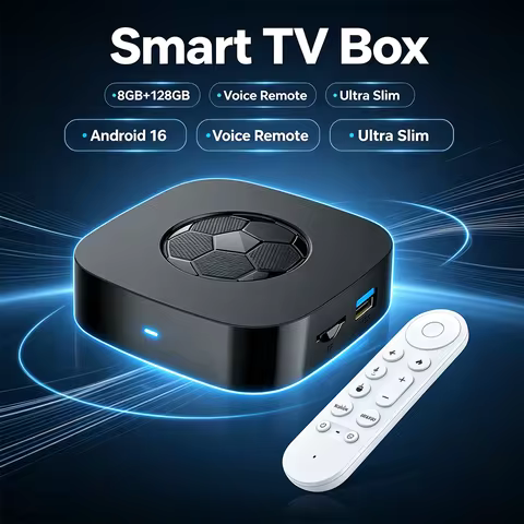T1 RK3518 TV Box Android 16 Voice Control, 8GB 128GB 256GB Storage, 4K HD Streaming Media Player WiF