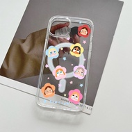 Flower Crybaby Lovely Magnetic phone Casing For iphone 17 16 15pro 14 13 12