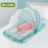 HAOERWU มุ้งกันยุงเด็กทารกครอบคลุมสามารถพับได้โดยไม่ต้องติดตั้งต่อต้านมุ้งกันยุงบนเตียงทารกแรกเกิด