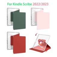 Casing Soft PU Leather Rotatable Case Compatible With Amazon Kindle Scribe 2022 2023 10.2inch 10.2" 