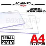 Clear Acrylic A4 Size/ Acrylic Sheet/ 2MM Thickness/ A4 2MM Acrylic/