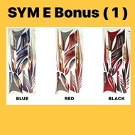 SYM BONUS STICKER (1) // EBONUS E BONUS 110 BONUS110 BODY COVER SET STICKER STICKER STRIPE BONUS BOD