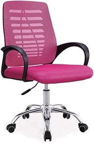 Office Chair Office Chair, Mesh Computer Chair, Home Staff Meeting, Breathable Mesh, Ergonomic Lifting Activity Swivel (chair) (Pink) lofty ambition