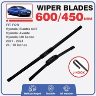 Front Windscreen Wiper Blades For Hyundai Elantra Avante i30 N CN7 2021 2022 2023 2024 Accessories B