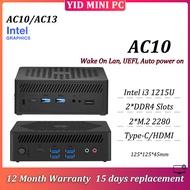 MINI PC Intel i3 1215U/i5 1235U 2*DDR4 SODIMM 2*M.2 2280 Type-C HDMI Wake On Lan Auto power on