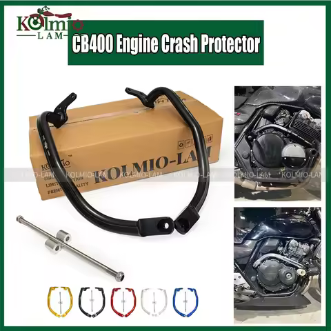 Fit for 1999 - 2023 Honda CB400 VTEC 1- 2 - 3 - 4 - 5 Motorcycle Engine Guard Crash Bar Bumper Frame