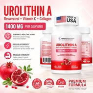 Ready | Same DayUrolithin A Supplement 1400 MG - Non-GMO, Gluten-Free, Anti-Aging, Cellular Renewal,
