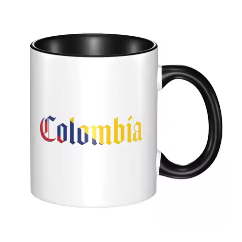 Colombia Colombia Flag Mug Funny Ceramic Coffee Cups Tea Mugs Milk Cup Drinkware Gift for Woman Man