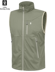 Little Donkey Andy Men S Lightweight Softshell Vest Windproof Windproof Sleeveless Jacket Vest