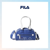 FILA PU Bowling Bag Blue Mini Handbag Shoulder Bag Casual Sporty Tote for Women