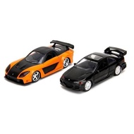 Jada 1:32 - Fast & Furious Twin Pack Honda Civic EJ1 & Mazda RX-7
