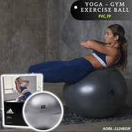 Bóng Tập Yoga & Gym Chính Hãng ADIDAS ADBL-11246GR Exercise Ball Đường Kính 65cm Kèm Ống Bơm Hơi