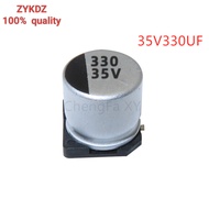 10PCS 35V330UF  SMD Aluminum Electrolytic Capacitor 330UF35V Size：10*10.5MM