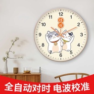 wall clock for living room clock for living room Lucky Cat Silent Creative Wall Clock Cartoon Clock 