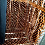 Orange Garden Netting, Balcony Safety Net For Dogs Kids Cats, Plastic Chicken Wire Mesh Roll For Hom