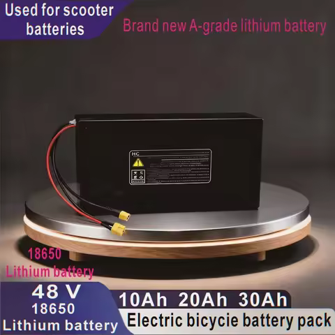 2026 New 48V10Ah 20Ah 30Ah 18650 Lithium battery Pack Large Capacity Suitable for 48V 250-1000W Buil