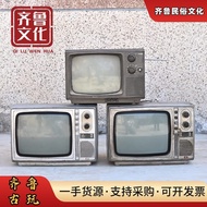 Old-fashioned Black White TV 7080s Classic Nostalgic Antique Collection Film TV Props Ornaments Orna