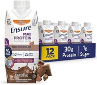Ensure Max Protein Shake | Milk Chocolate with Caffeine | Ready to Drink | 30g Protein for Muscle He