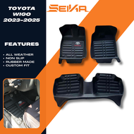 Toyota Wigo Premium Diamond Deep Dish car matting 2023-2025 5D Car Matting Toyota Wigo Car Accessori