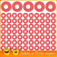 (R) 100PCS Red Motherboard Screw Insulating Fiber Washers