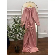 Long Dress Baju Pesta.Dress Velvet Dres satin Drees Polos Pesta Gamis Velvet Viral Dress ikat Satin