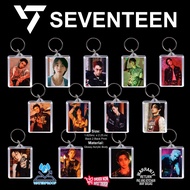 Keychain SEVENTHEEN Kpop, Back to Back, Size 1.625in. x 2.125.in