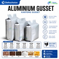 ALUMINUM BAG GUSSET SENTRAL SEALING DELKOCHOICE PACKAGING BAG