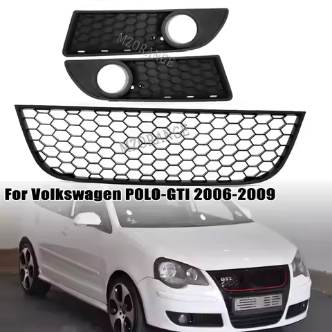 for vw polo 9n3 Car Fog Light Vent Grill Cover for VW POLO-GTI 2005 2006 2007 2008 2009 MK4 Front Bu