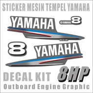 MESIN YAMAHA OUTBOARD 8HP ENGINE KIT STICKER
