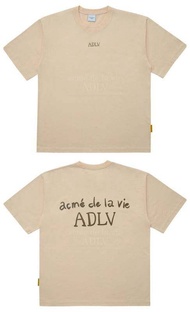 [Acme De La Vie]★กับ HiddenTag ขนาดใหญ่★ADLV เสื้อยืดแขนสั้นปักโลโก้เมืองพื้นฐานมันวาวเสื้อยืดลำลองสีขาวดำเสื้อยืดคู่รักเสื้อยืดคู่เสื้อ100% MODE Korea สไตล์ตามท้องถนนผ้าฝ้ายแท้