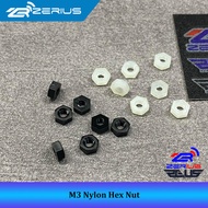 M3 Nylon Hex Nut Hexagon Plastic Nut M3 Plastic Nut M3