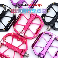 R RACEWORK Mountain Bike Pedal Aluminum Alloy Bicycle Pedal CNC Sanpeilin Large Bearing Anti-slip Pe