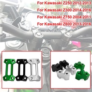 Full set CNC Handlebar Risers 30MM with Clamp Cover Bracket kit for Kawasaki Z250 Z300 Z800 Z750 200