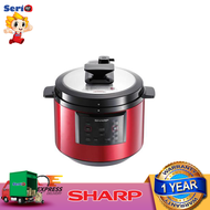 SHARP PRESSURE COOKER 6.0L SHP-KQA60RD PEMAKAI TEKANAN