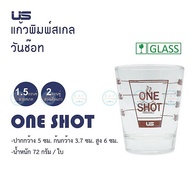 US แก้วตวงมีสเกล One shot2 shot5 Shot แก้วช็อต (1.5 ออนซ์2 ออนซ์5 ออนซ์) ยูเอส