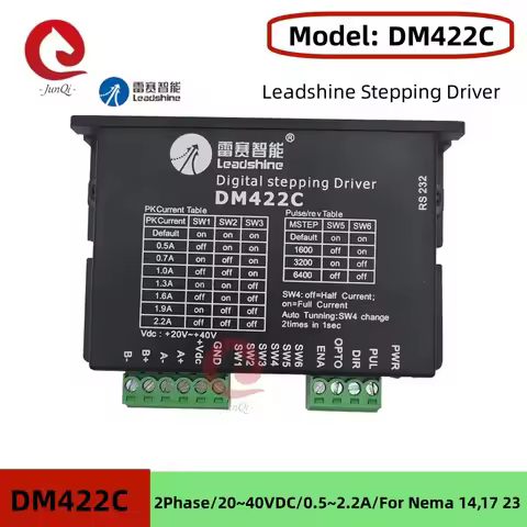 Leadshine 2Phase Digital Stepping Driver DM422C For Engraving Machine CNC Kit NEMA 14 to 23 stepper 