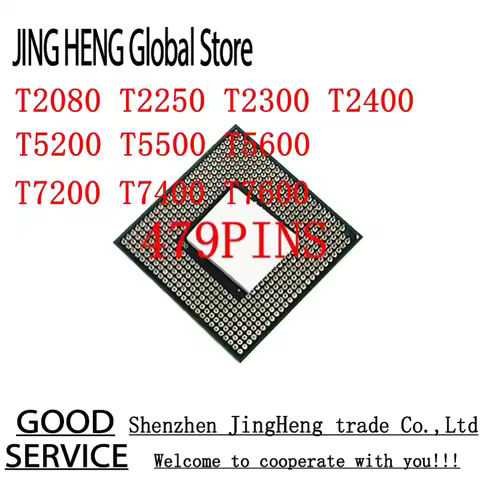 Core 2 Duo T2080 T2250 T2300 T2400 T5200 T5500 T5600 T7200 T7400 T7600 Available for GM945 PGA479 No