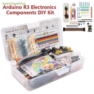 tweettwehhuj DIY Starter Electronic Kit 830 Tie-points Breadboard for Arduino UNO R3 Electronics Components Kit with Box sg