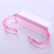 Cleaning Dust Brush Tool Pink Soft Manicure Pedicure Nail Art Care Tool Portable After File