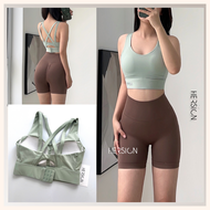 Set tập gym nữ Áo bra thể thao quần ngố biker nữ HERSIGN-SMIXB10N20A