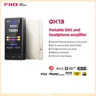 New FiiO QX13 Portable DAC Amp ES9027PRO 8-Ch DAC 900mW×2 XMOS 16-Core 10-Band EQ Carbon Fiber Body 