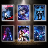 Solo Leveling 3D color-changing LED light painting - ANIME 3D LED light painting for desk and night 