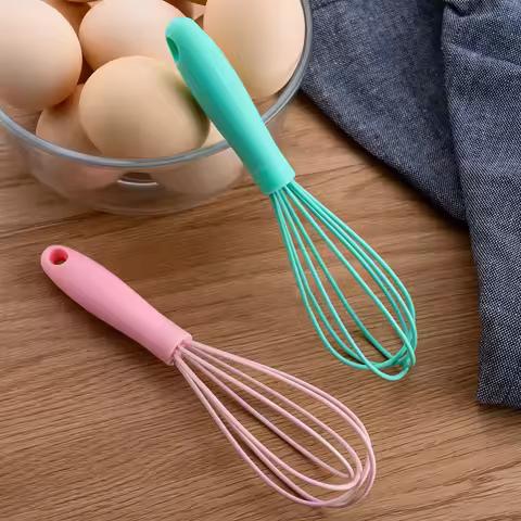 Manual Egg Beater Mini Silicone Egg Must Be Durable Hand-Held Whipping Cream Foam Machine Anti-Skid 
