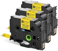 18mm Label Tape Replacement for TZE-641 TZ641 TZe Tape 3/4 "(0.7) Inch Standard Laminated Tape Work 